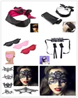 Сексуальная Спящая Фетиш бондаж кружевная маска на глаза повязка на глаза + наручники секс-игрушки для взрослых