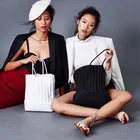 Сумка-мешок в складку, с рюшами, на плечо