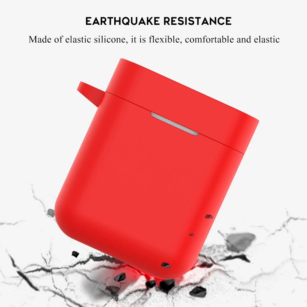 SiliconeEarphoneCaseforXiaomiAirdotsProAirWirelessHeadsetProtectiveCaseForXiaomiAirTWSHeadsetAccessories | Электроника