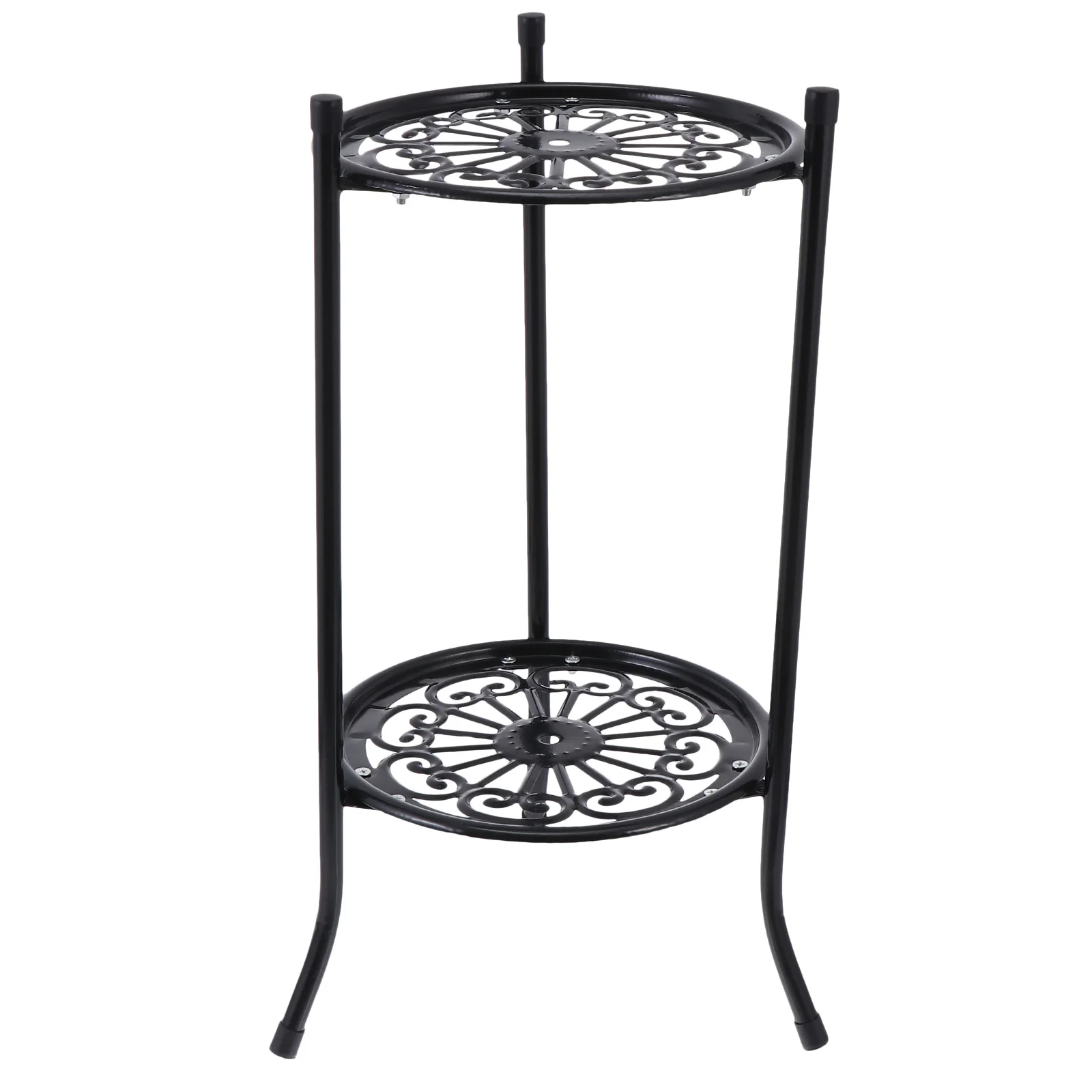 

1pc European Style Flower Rack Green Plant Holder Double-layer Plant Flower Rack