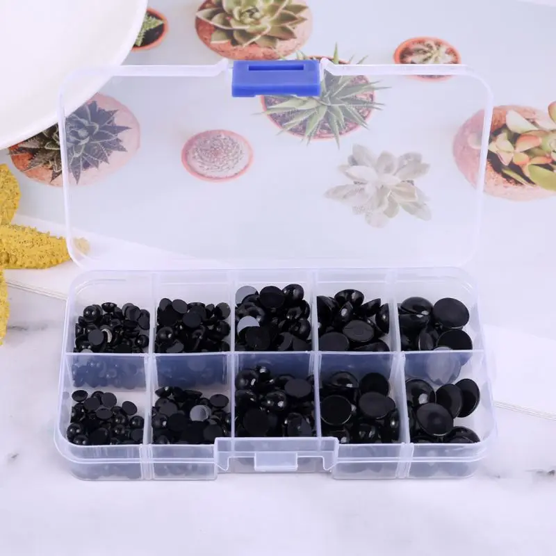 360 шт. 10 размеров черные пластиковые защитные глаза для куклы медведя кукольные