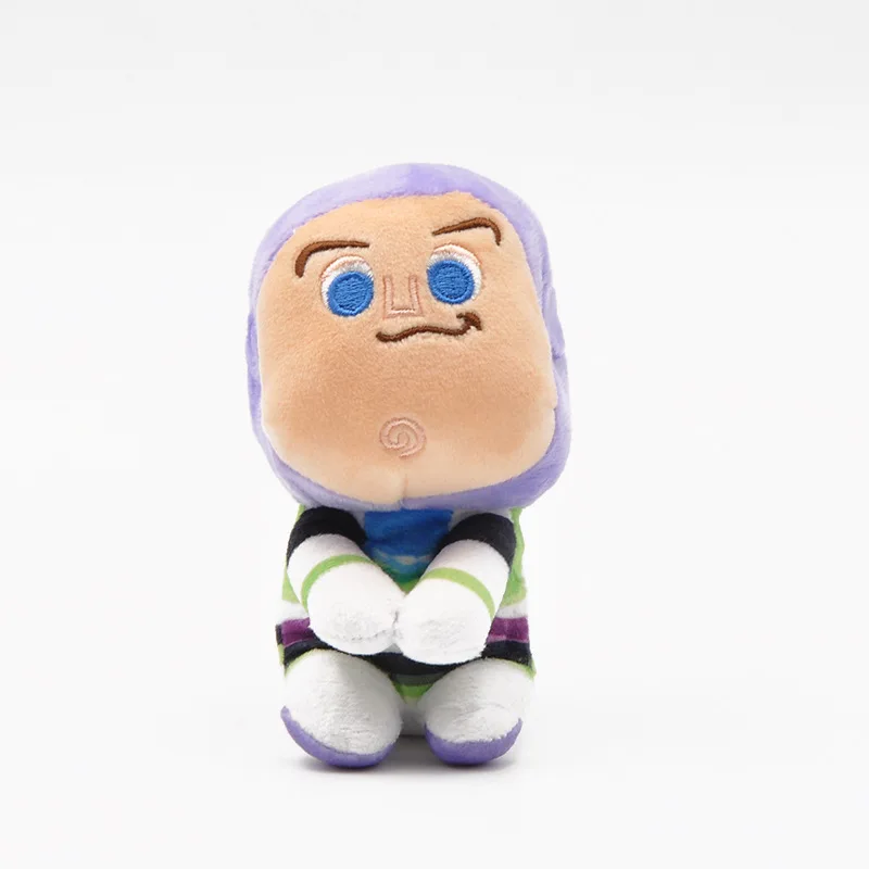 10cm История игрушек мультфильма 4 аниме форки кролик Вуди инопланетянин Базз Лайтер Рекс Джесси чучела кукла-брелок для ключей детские плюшевые игрушки вечерние подарки - Цвет: 10cm