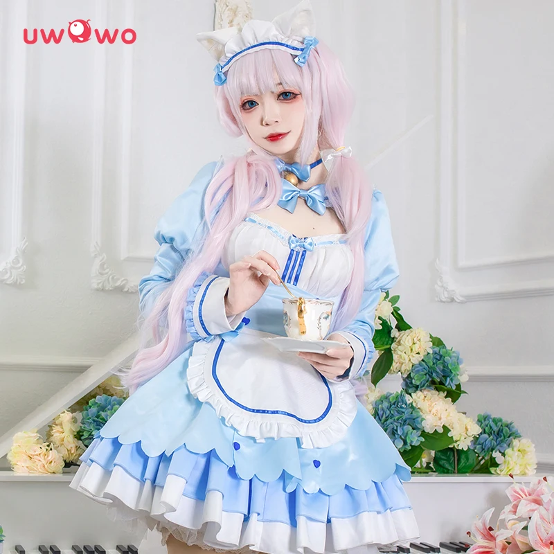 UWOWO игра NEKOPARA vol.4 ванильное платье горничной костюм для костюмированной