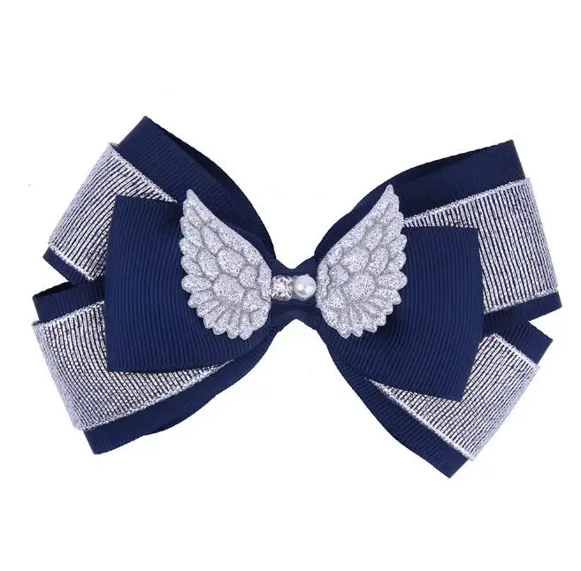 

NEW Multilevel 4.7inch Wings Hair Bow Child Women Party Hairpin Headdress
