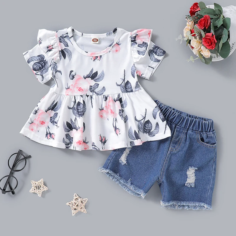 Летняя юбка пачка одежда Комплекты из 2 предметов комплекты детской одежды для