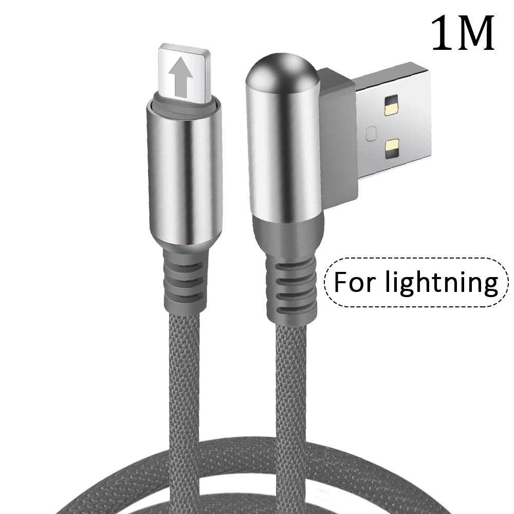 LT-Grey Type C USBC кабель для быстрой зарядки type-C Micro USB C для iOS локтевой кабель для зарядки мобильного телефона высокоскоростной передачи данных - Color: LT-Grey
