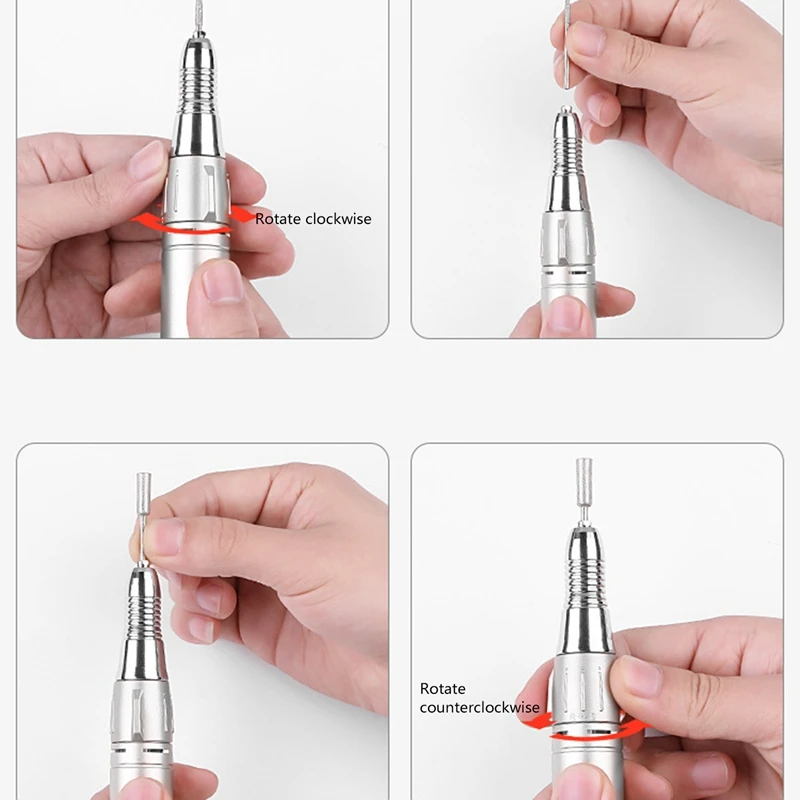 

25W Multi-Function 35000Rpm Rechargeable Portable Electric Nail Drill Machine Manicure Pedicure Set Nail Tools Eu Plug