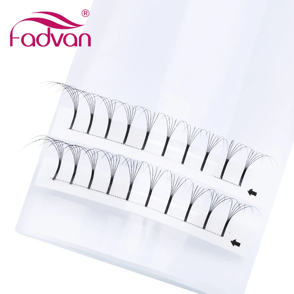 Объемные ресницы 12 линий 3d/5d готовые объемные вентиляторы искусственные
