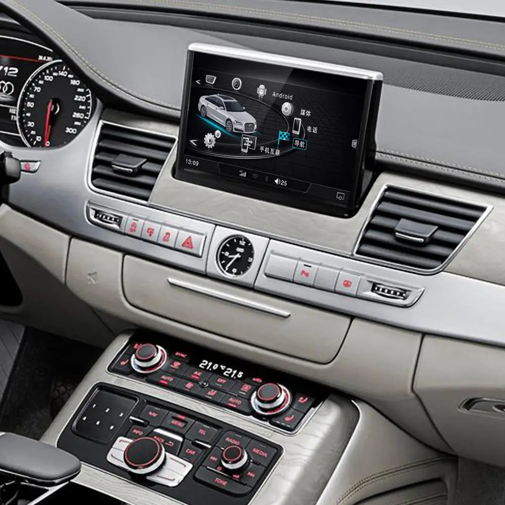 8 дюймовый антибликовый IPS сенсорный экран Android мультимедийный плеер для Audi A8 A8L 2011