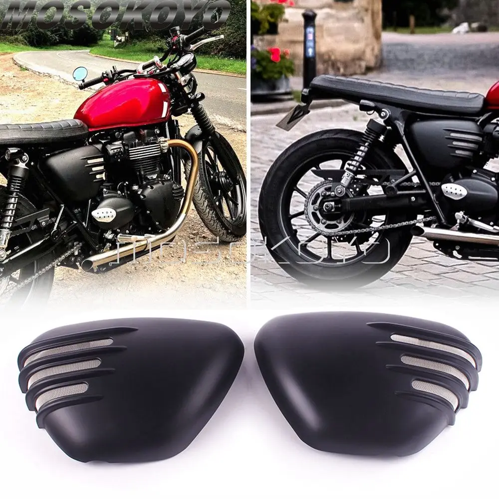 Боковые панели в рубчик для Bonneville Street Twin/Cup 900 2016-up 2020 2 шт.