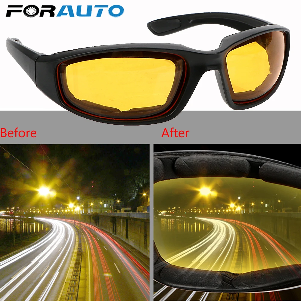 FORAUTO автомобильные очки ночного видения защита от УФ лучей для мотокросса