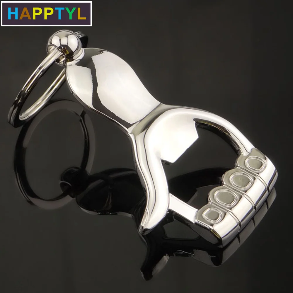 HAPPTYL 1 шт. металлический брелок для ключей открывалка бутылок с пальмовым пивом
