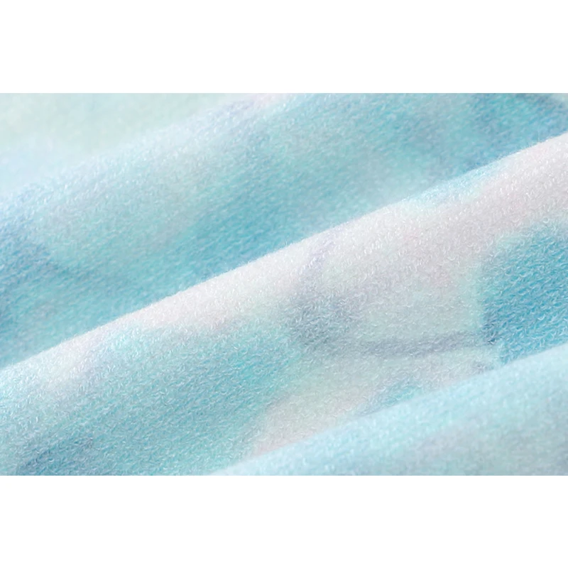 

Women's Cropped Sweaters 2020 Autumn Winter Korean Long Sleeve Loose Tie Dye Print Short Sweater Knitted Pullovers Female Tops