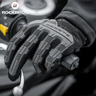 Велосипедные перчатки ROCKBROS, утолщенные противоударные дышащие гелевые митенки для езды на велосипеде, с закрытыми пальцами, 6 мм, для мужчин и женщин