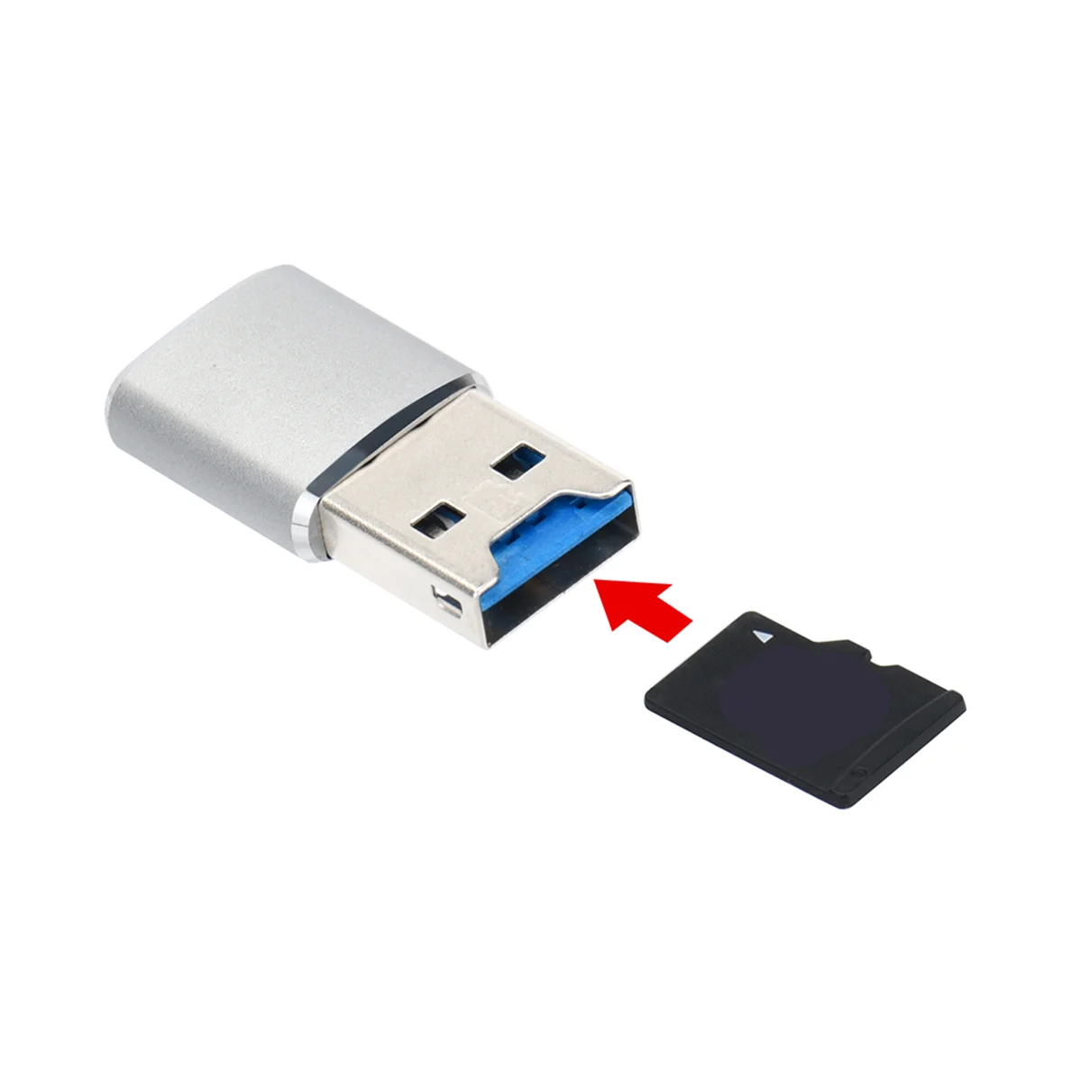 

Mini Reader USB 3.0 SuperSpeed USB 5 Gpbs Micro Memory Reader Adapter (Black)