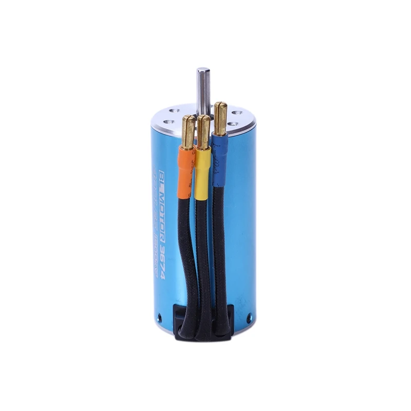 Синий 3674 4 полюса 1900KV Бессенсорный бесщеточный двигатель