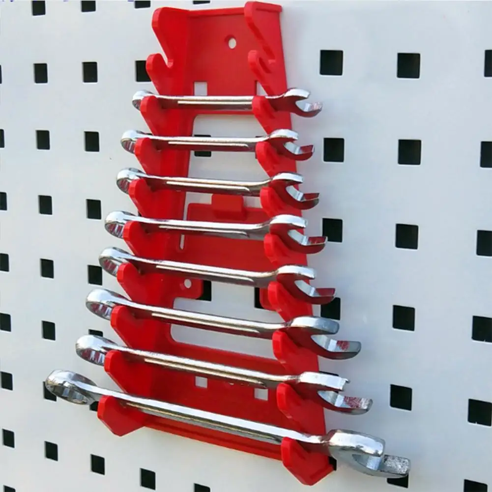 

2021 Wrench Spanner Tool Organizer Sorter Holder Wall Mounted Tool Storage Tray Socket Storage Rack Plastic Tools Organizer