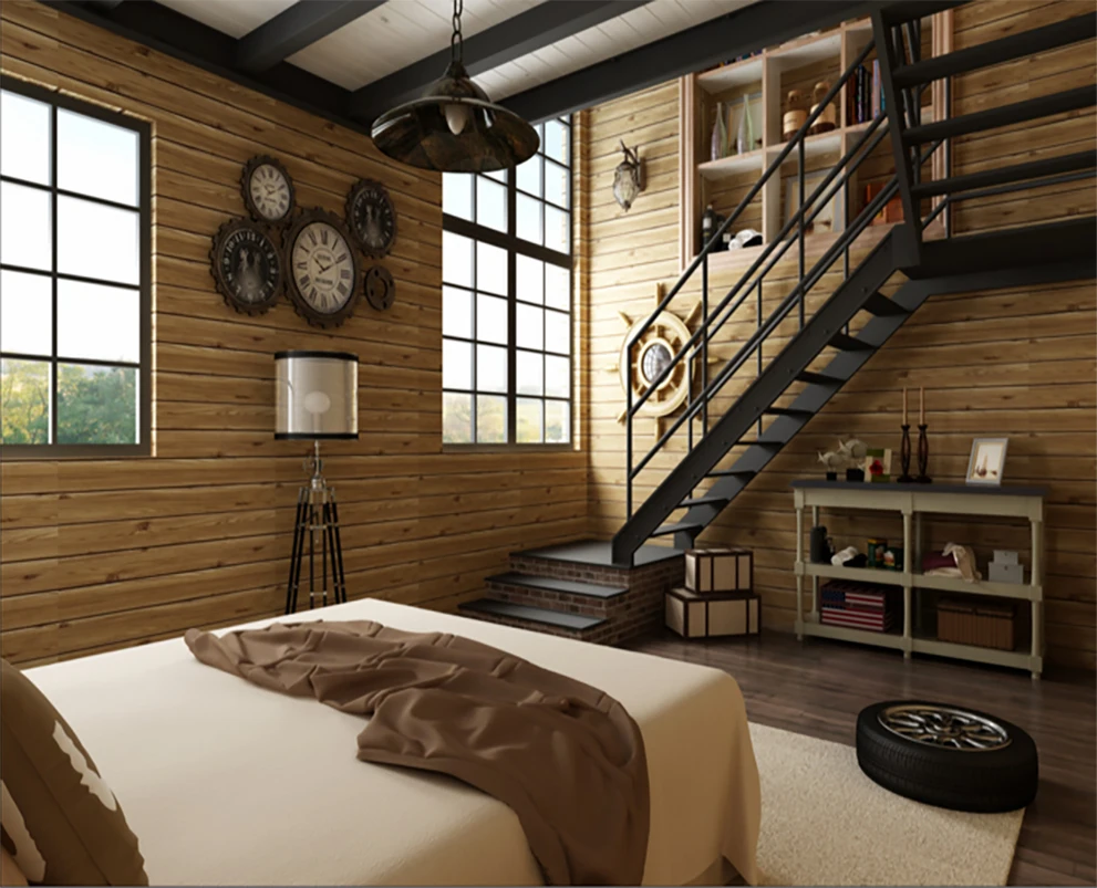 3D PE Foam Wood grain Panel Wall Stickers For Kids Rooms Home Decor Removable Safty Art Mural Self adhesive DIY Wallpaper|Наклейки на