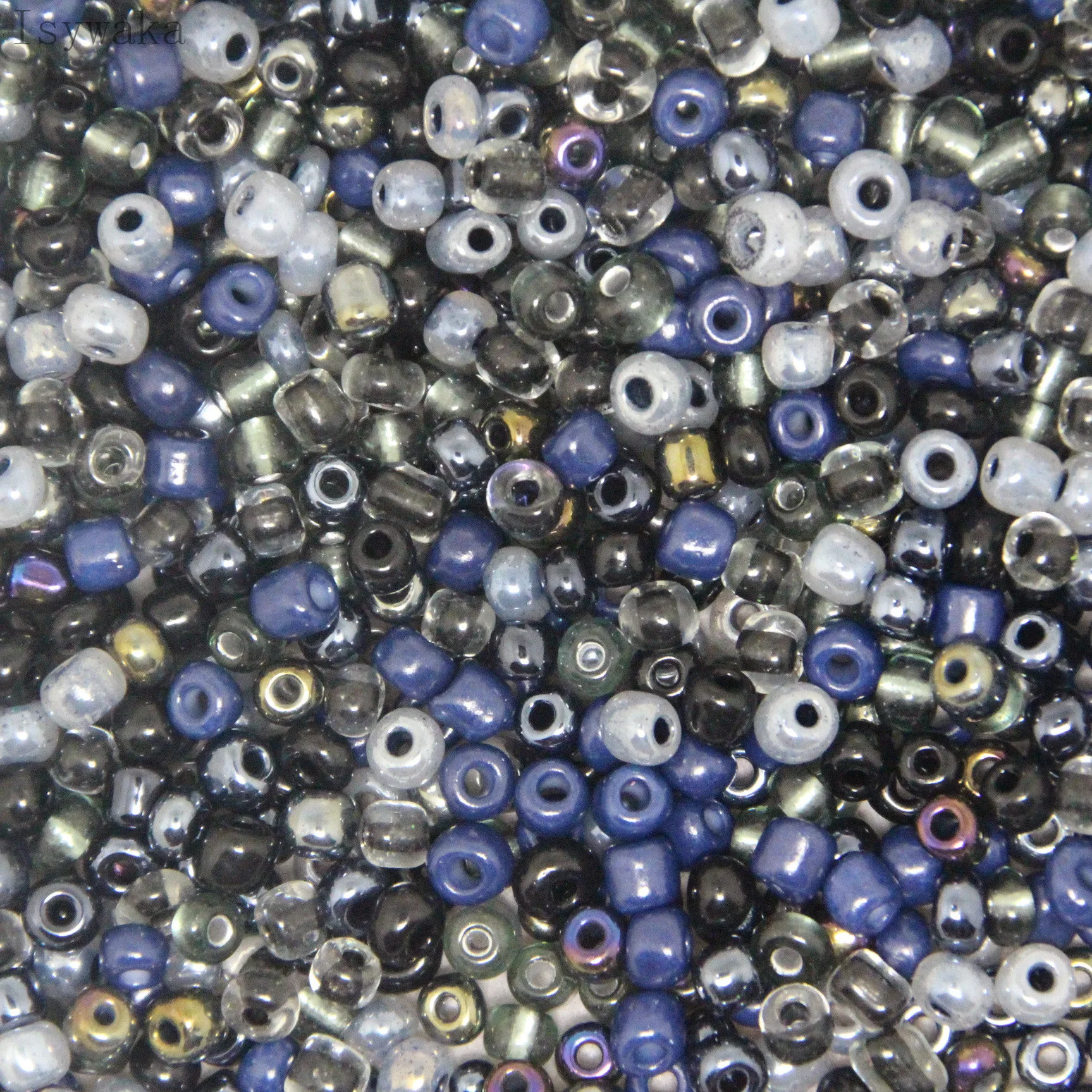 

4mm 100pcs Black multicolor Czech Glass Seed Spacer Beads Austria Crystal Round Beads For Kids Jewelry DIY Making Accessorie