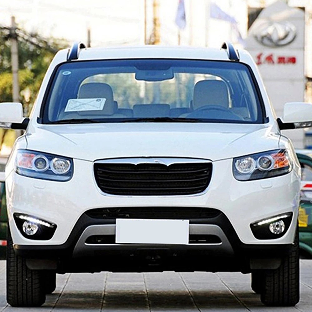 Дневные ходовые огни для Hyundai Santa Fe SantaFe 2010 2011 2012 DRL светодиодная противотуманная