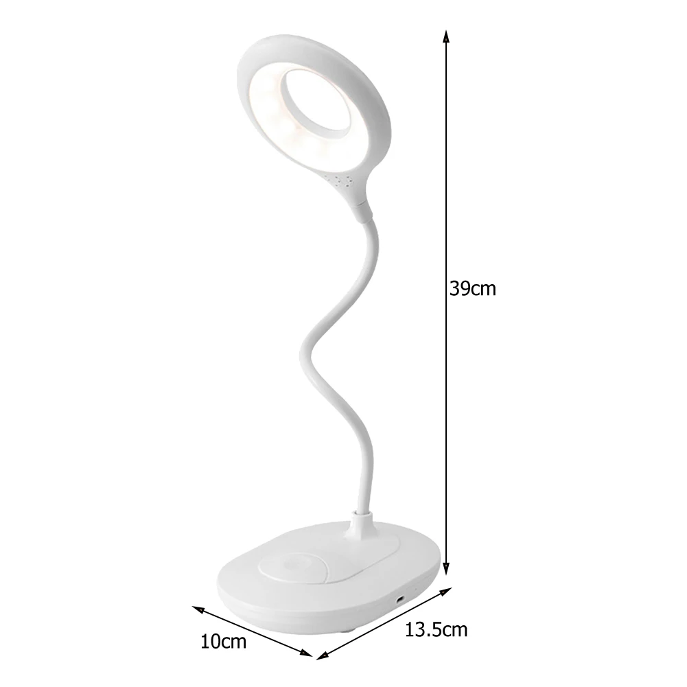 

Desk Touch Lights LED Table Lamp Phone Holder Charging Plug-in Dual-Use Three-Color Temperature Adjustable Learning Table Lamps