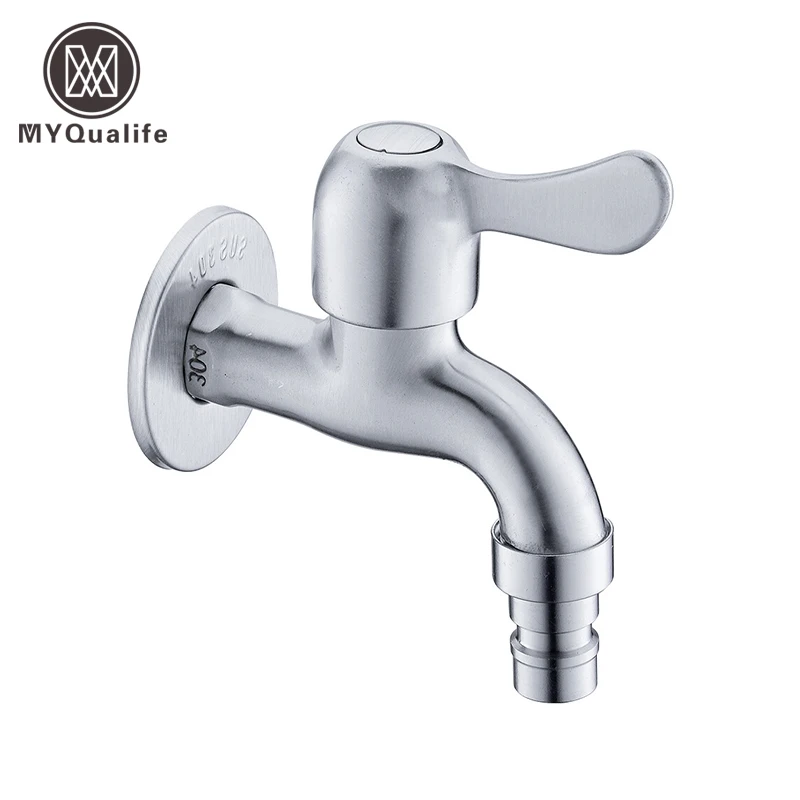 Myqualife настенный смеситель для раковины из нержавеющей стали с одной ручкой кран