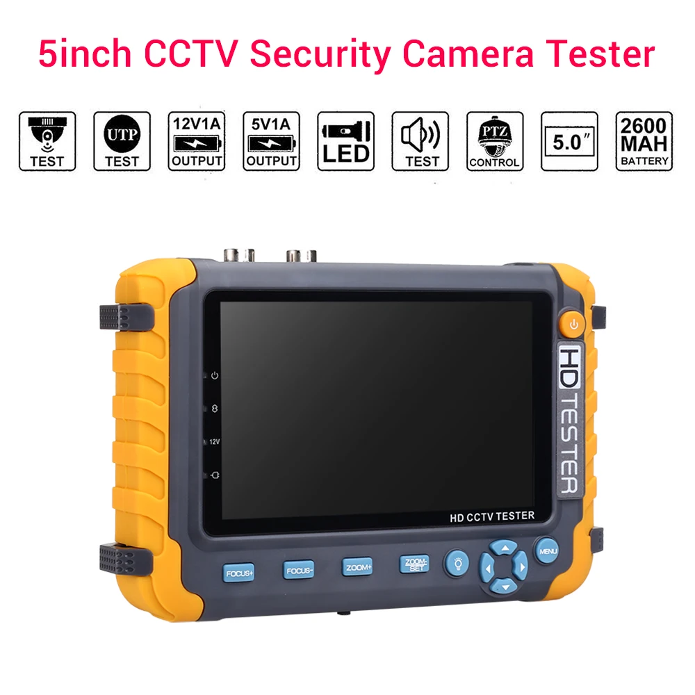 Cctv экран 1080P hdmi тестер 5 дюймов систем Скрытого видеонаблюдения с дисплеем bnc 5MP vga