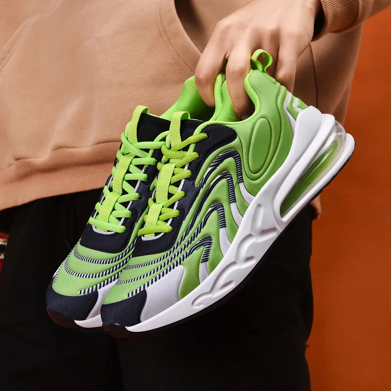 

Мужские кроссовки на воздушной подушке, сетчатые легкие дышащие кроссовки для тренировок, повседневная обувь для мужчин, модель размера пл...