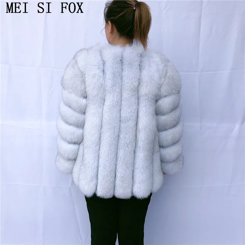 2020 зимние новые женские с вертикальными полосами пальто мехом из натурального