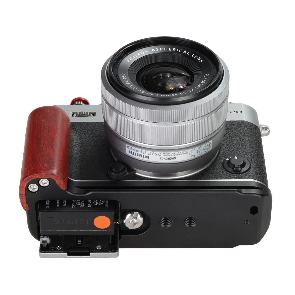 WEPOTO XT30 Grip Metal BracketQuick Release Base Padauk деревянная ручка совместима с Fuji XT20 XT10 (GP-XT20-R) |