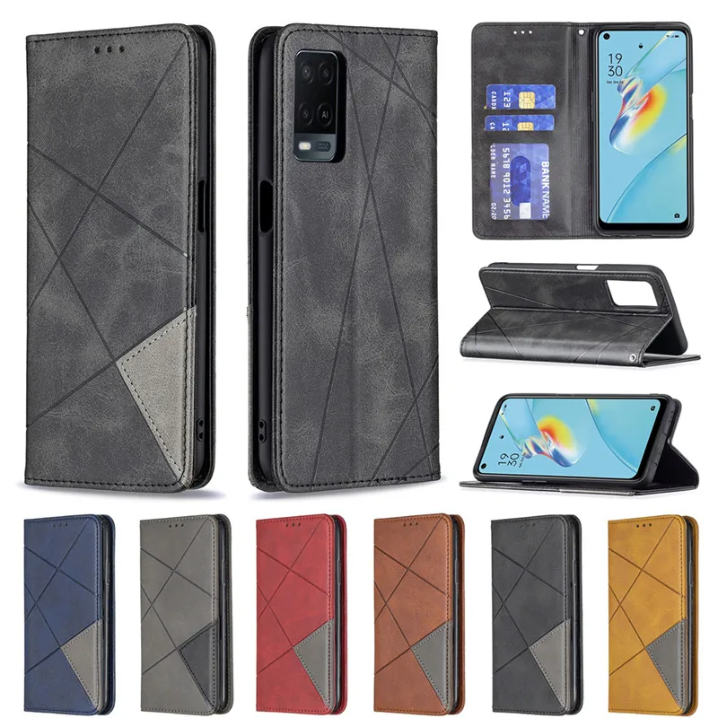 A54s Case For OPPO A54s Cover Case Magnet Flip Leather Coque For OPPO A54 5G A 54 4G OPPOA54 S Wallet Funda Etui Capa