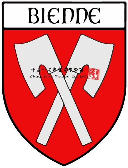 

Sticker Car Motorbike Coat of Arms City Flag Badge Biel Swiss