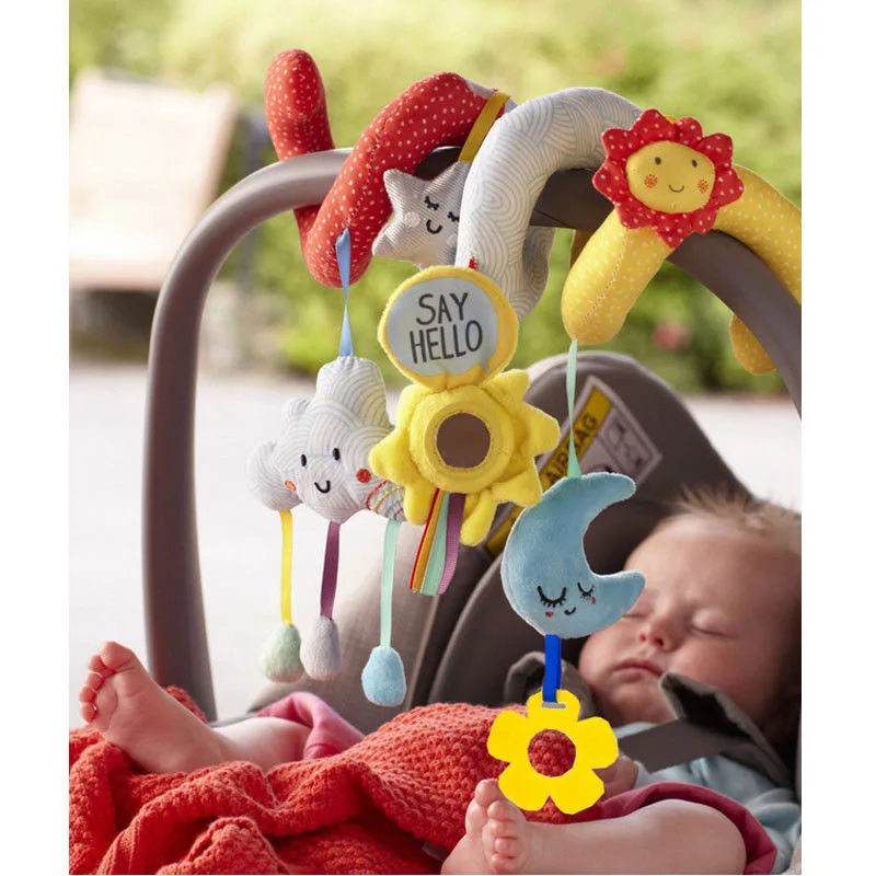 

Baby Newborn Plush Toys Sound Ringing Bell Developing Pushchair Toy Hanging Rattles Stroller Car Seat Toy Cute Animals Toys