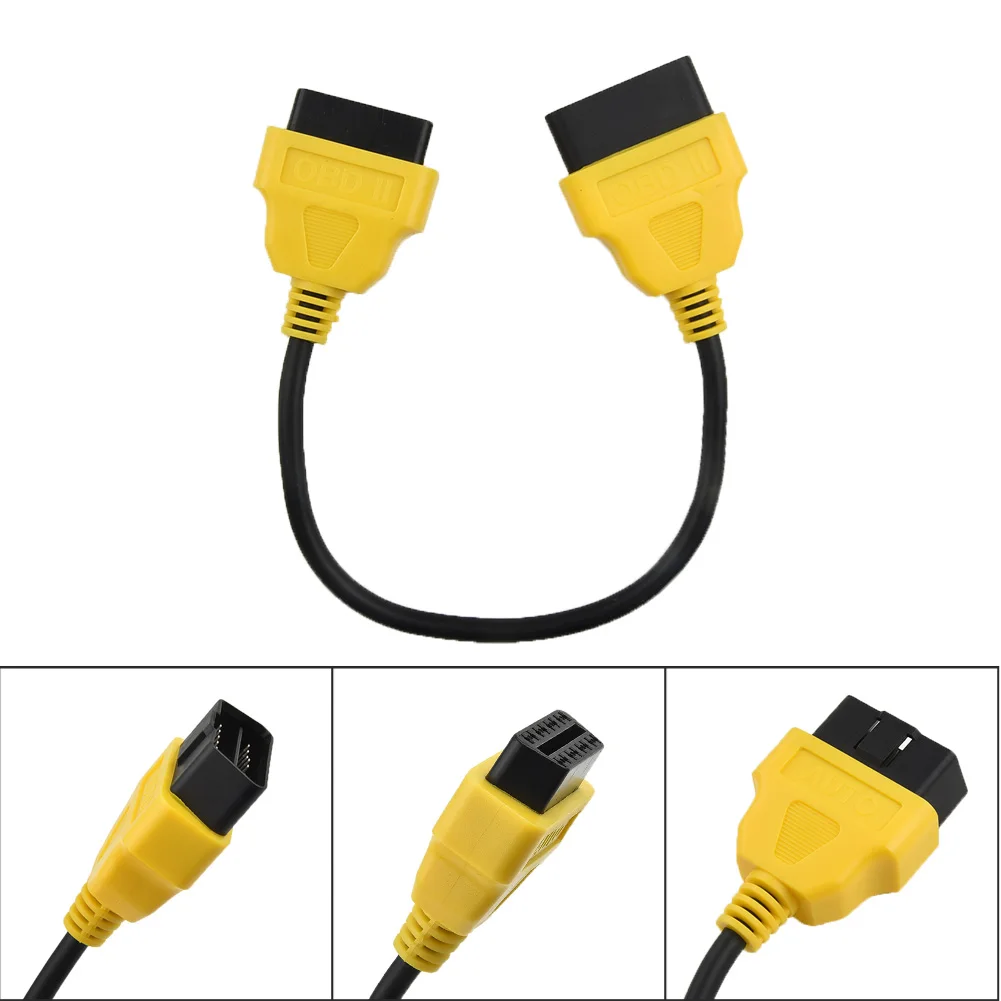 

Parts Extension Cable Accessories Accessory OBD2 16Pin Male To Female 30cm