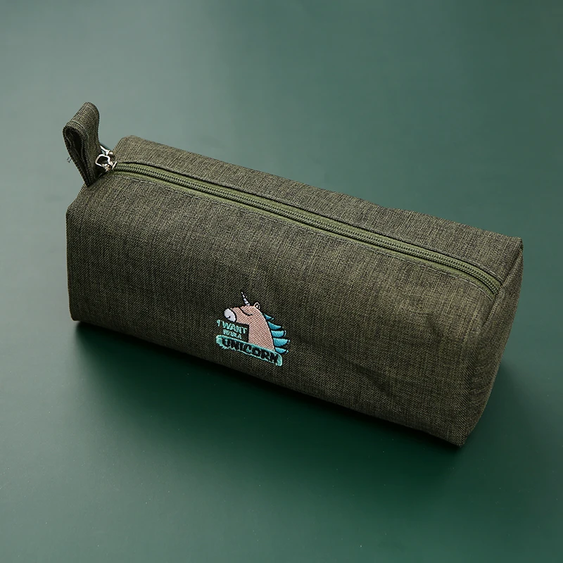 

2021 Back to School & Office Kawaii Unicorn Cactus Penguin Pencil Bags Cute Large Capacity Stationery Pencil Cases with Zipper