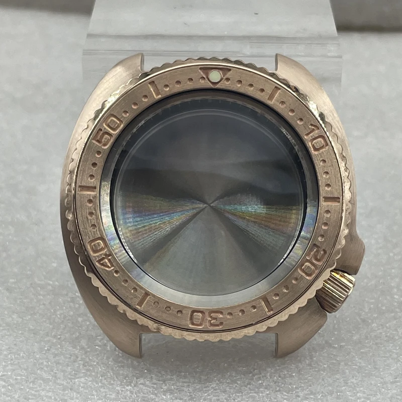 

Watch Parts Sapphire Crystal CUSN8 Bronze 6105 Watch Case 200M Water Resistance Fit Japan NH35 Automatic Movement