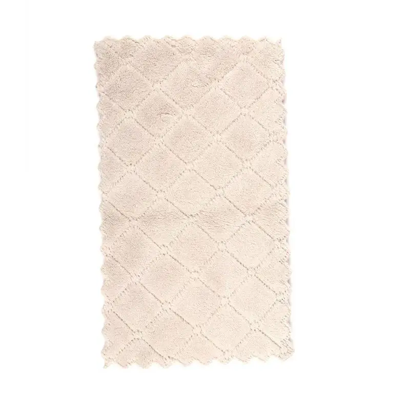 Домашнее кухонное впитывающее полотенце толстое Двухслойное из микрофибры для