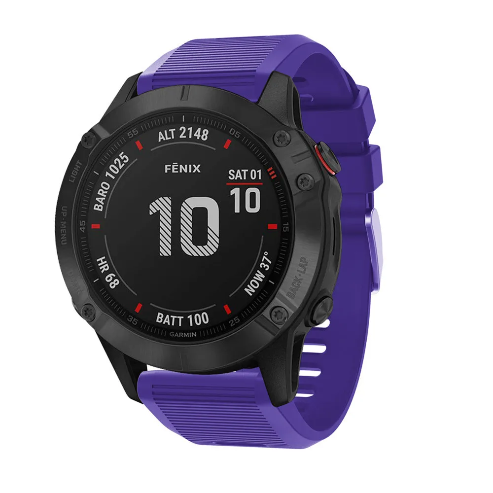 26 22 20 мм ремешок для часов Garmin Fenix 5 5X 5s 3 HR для Fenix 6X6 6S Pro Watch Quick Release силиконовый ремешок Easyfit