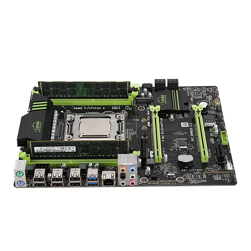 X79 LGA2011 комбо набор материнской платы с E5-2689 CPU 2X8GB 16GB DDR3 RAM 1600Mhz REG ECC PCI-E NVME M.2 SSD слот |