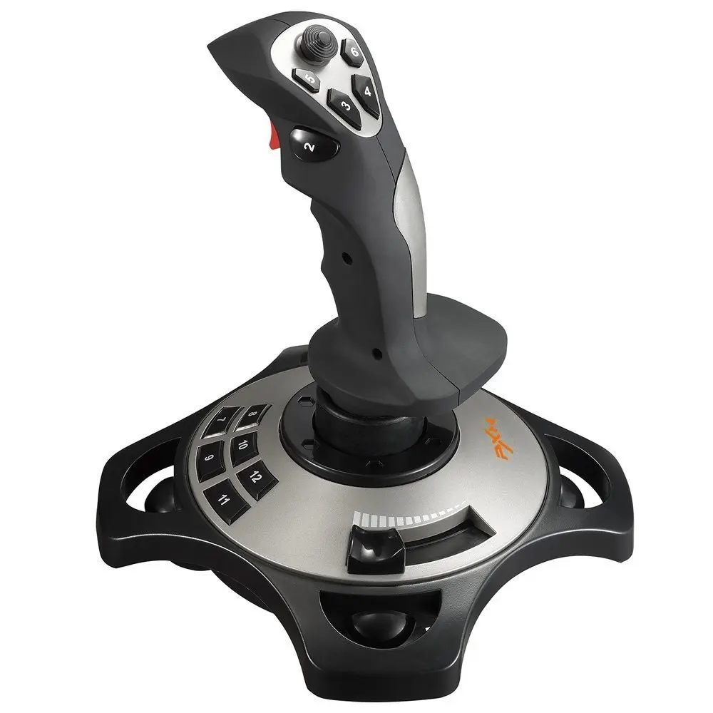in stock PXN PRO 2113 Wired 4 Axles Flying Game Arcade Joystick Controller Professional Gaming Simulator with Keyboard Mapping |