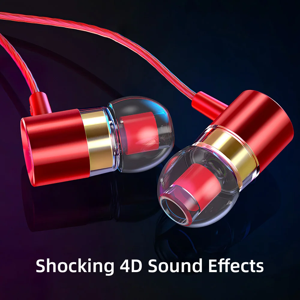 MP3 наушники 4D звук динамик сабвуфер гарнитура светильник музыка Высокая точность