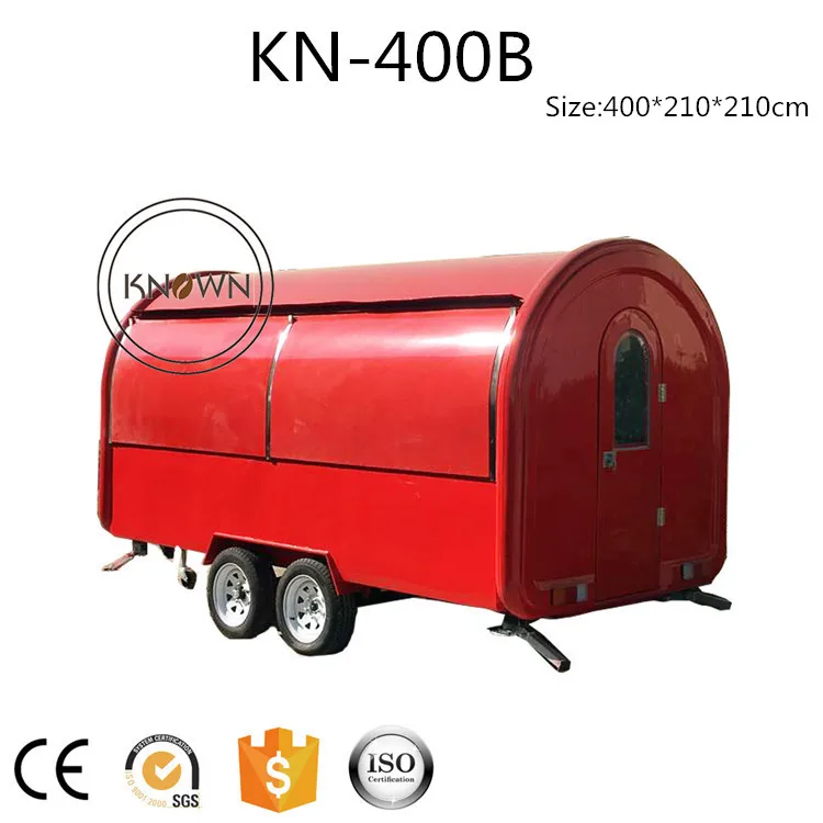 Уличный Подержанный мобильный прицеп для еды тележка с лучшим качеством продажи|