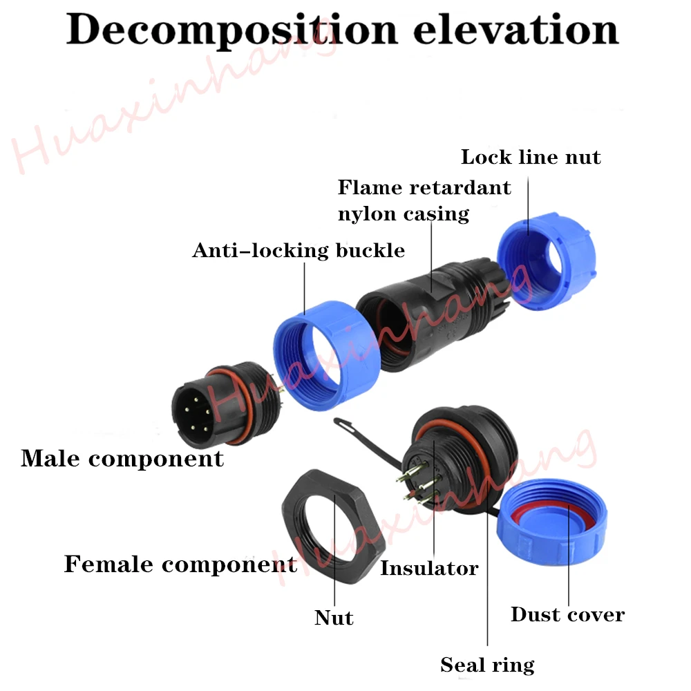 Высокое качество 10 компл./лот SP17 IP68 Водонепроницаемый авиационный разъем 2 Pin 3pin