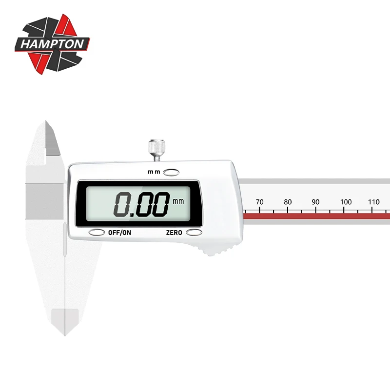 

HAMPTON 1pc Caliper 0-150/200/300mm Vernier Caliper Stainless Steel Digital Caliper LCD Screen Instrument Depth Measuring Tools