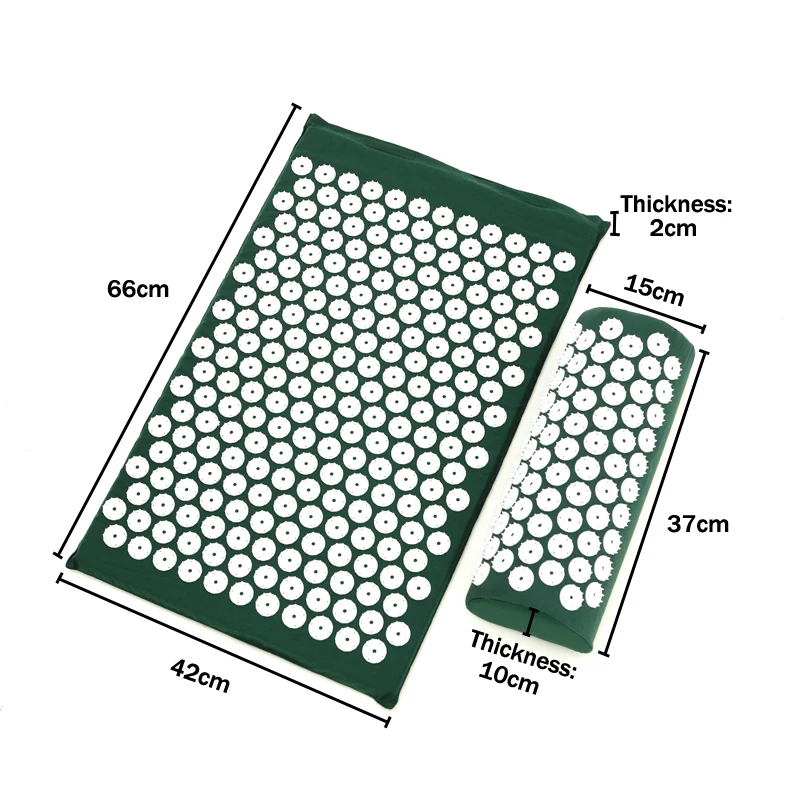 Акупунктура Массаж иглой Подушка акупрессура коврик для головы шеи спины ног