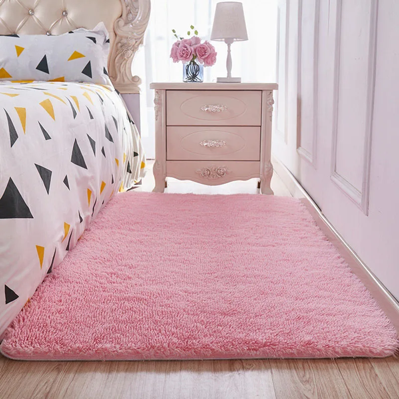

Soft Carpet for Living Room Plush Rug Fluffy Thick Carpets Bedroom Decor Area Long Rugs Anti-slip Floor Mat Kids Room Mat