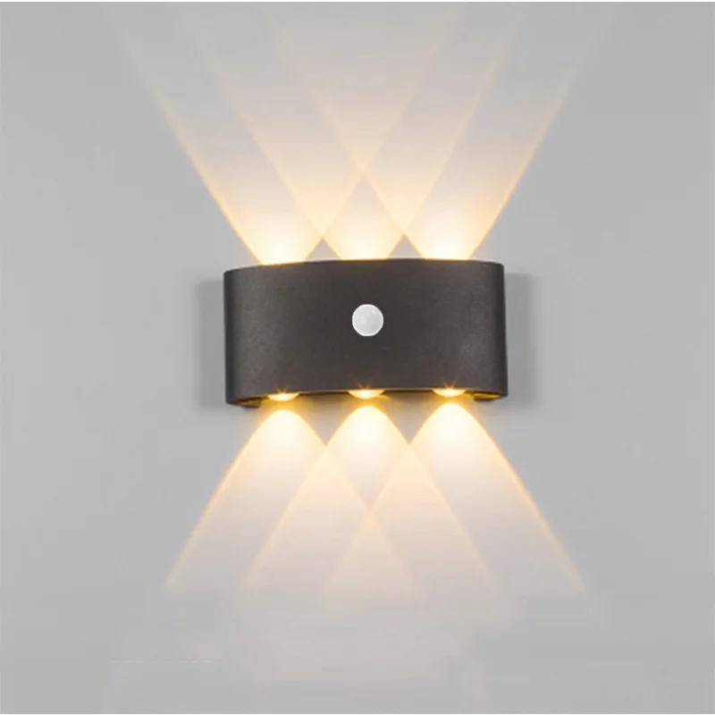 

Nordic LED Outdoor Waterproof Wall Lamp Ac110v/220V IP65 Aluminum Motion Sensor Wall Lamp Garden Porch Wall Lamp