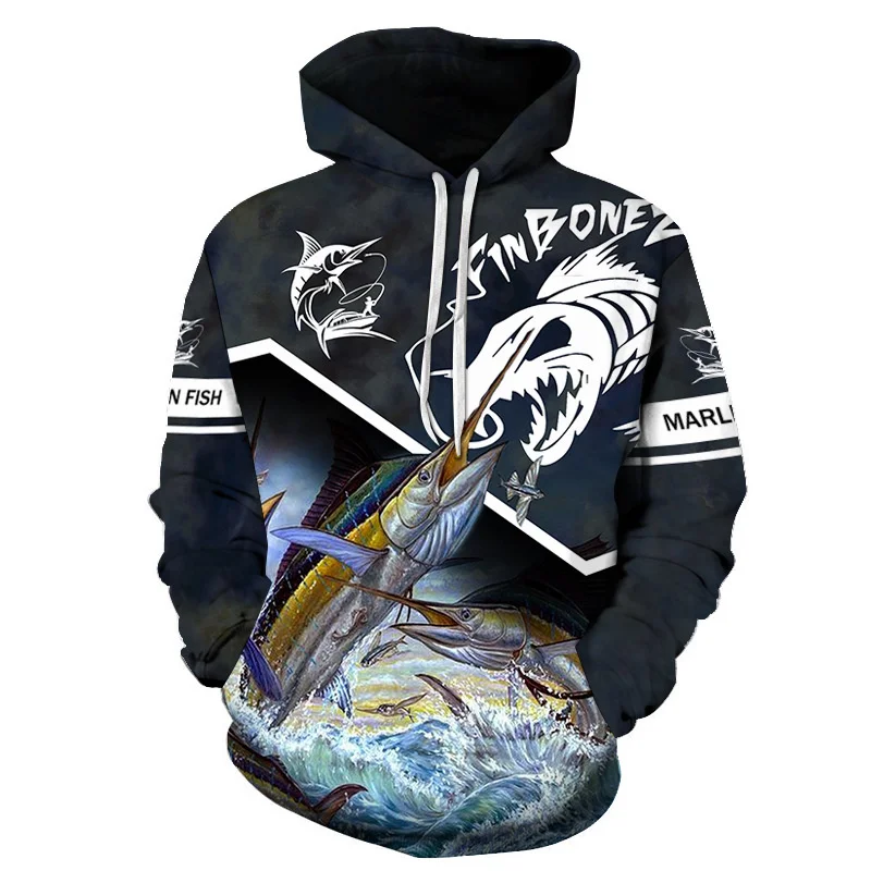 

3D Hoodie casual men's customized sweater 3D printing mens hoodies Hoodie fish off white bape sudadera hombre sweatshirt