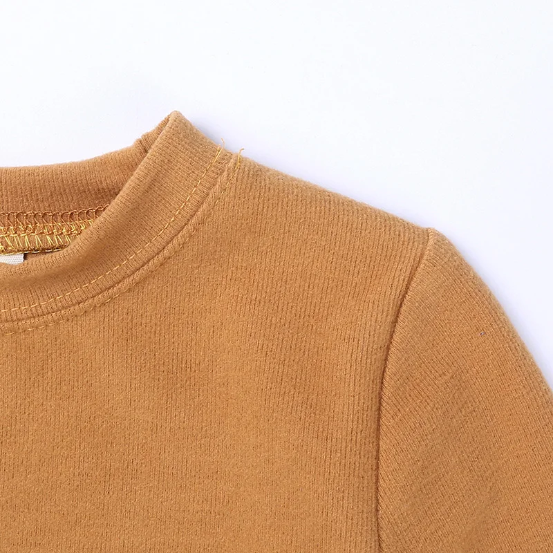 Модная детская пижама для девочек одежда сна однотонный детский пижамный