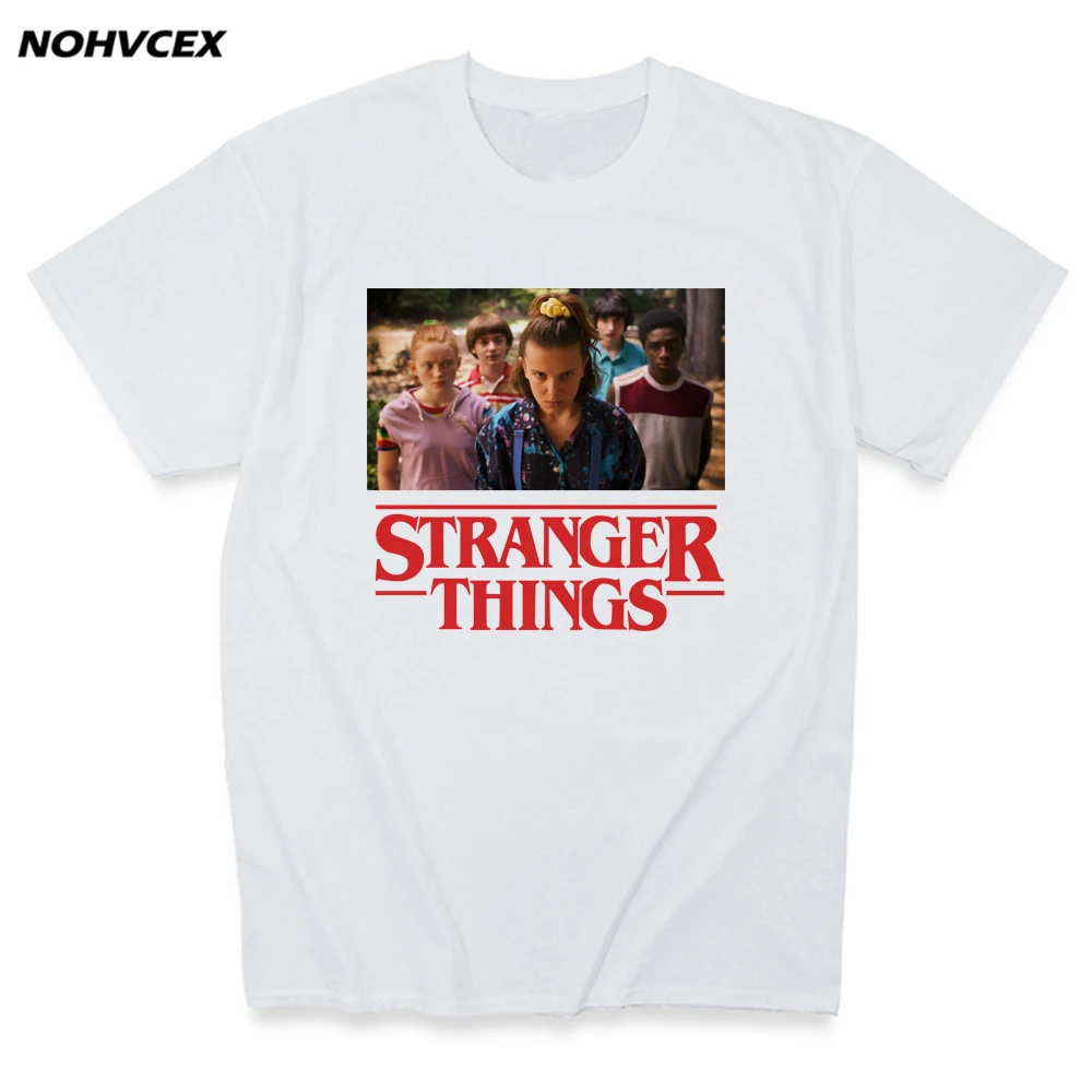 Хип хоп странные вещи для мужчин и женщин с буквенным принтом футболки